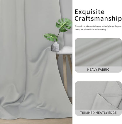 Easy-Going Blackout Curtains for Bedroom, Solid Thermal Insulated Grommet and - Image 5