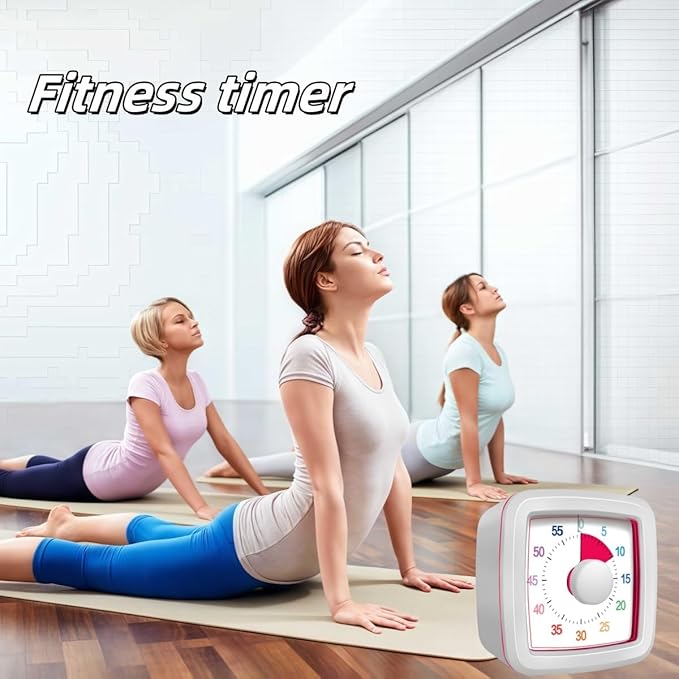 60 Minute Visual Timer for Kids and Adults, Non-Ticking 5.5 Inch Large Visual - Image 6