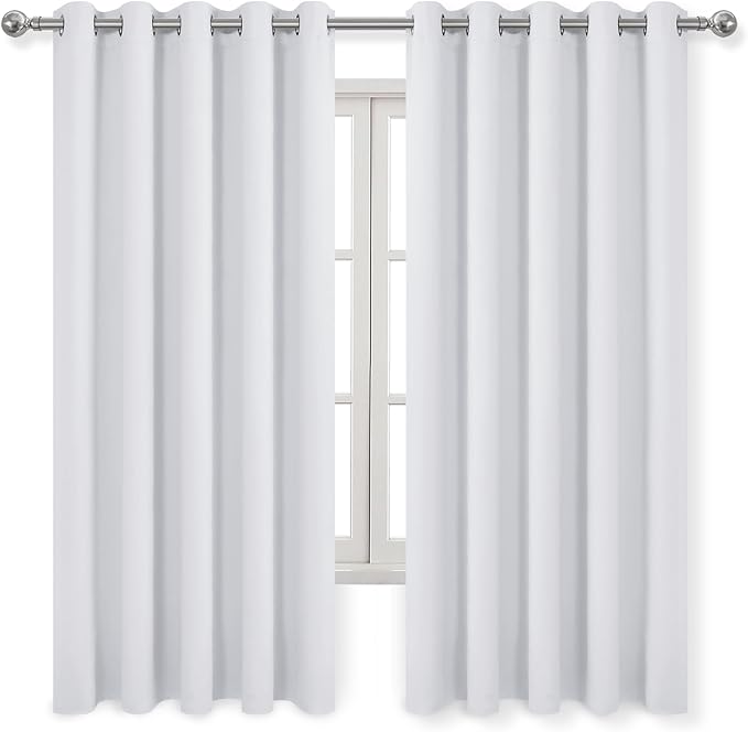 DWCN Wide Curtains for Living Room, 60W Inch Greyish White Curtain for Bedroom - Image 8