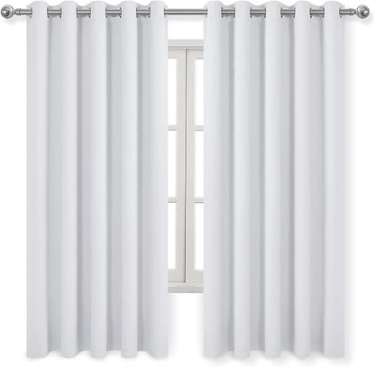 DWCN Wide Curtains for Living Room, 60W Inch Greyish White Curtain for Bedroom - Image 8