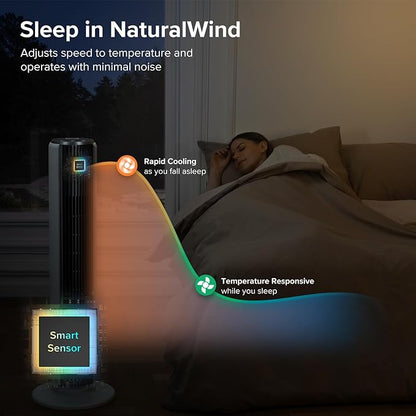 LEVOIT Tower Fan for Bedroom, 25ft/s Velocity Standing Fan - Image 6