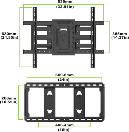 USX MOUNT Heavy Duty Full Motion TV Wall Mount - Image 6