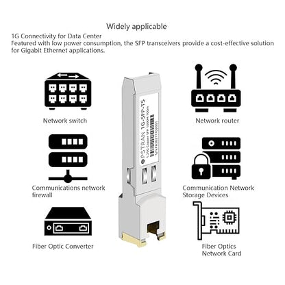 OPSTRAN 10/100/1000BASE-T SFP SGMII Copper Transceiver Module Compatible - Image 5