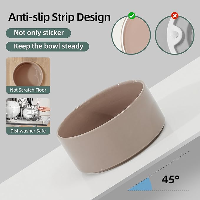 Ceramic 8.2inch Raised Dog Bowl - Image 3