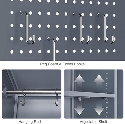 GREATMEET Broom Closet, Broom Closet Cabinet - Image 6