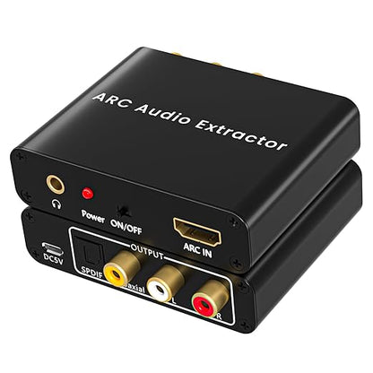 192KHz HDMI ARC to Optical Audio Adapter Analog RCA Audio Converter ARC Input - Image 8