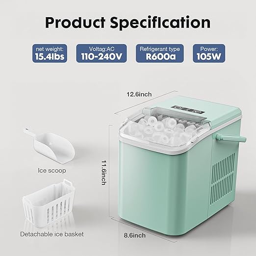 Sweetcrispy Countertop Ice Maker - Image 2