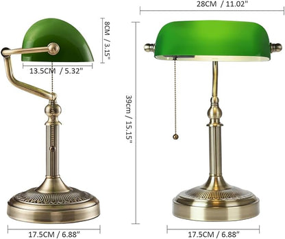 Newrays Glass Bankers Desk Lamp - Image 5