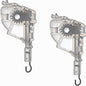 2pcs Low Profile Wand Tilter Mechanism with 7/32" Hexagon Shaped Gear Hook Connection for Low Rail Horizontal Wood and Faux Wood Blinds headrail