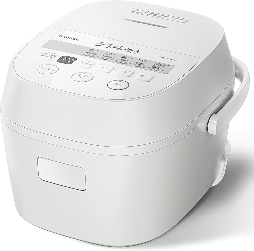 TOSHIBA OriginTaste Rice Cooker 5.5-Cup Uncooked, Fuzzy Logic, 15-in-1 Functions by ToshibaKitchen