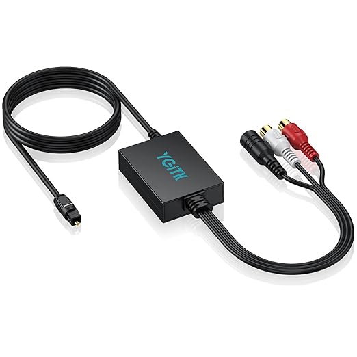 YGiTK 192kHz DAC Digital to Analog Audio Converter SPDIF to RCA+3.5mm Converter by YGiTK