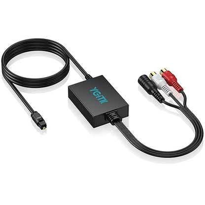 YGiTK 192kHz DAC Digital to Analog Audio Converter SPDIF to RCA+3.5mm Converter by YGiTK