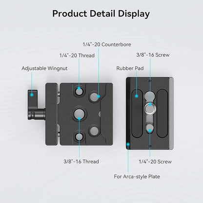 SMALLRIG DSLR and Mirrorless Quick Release Clamp and Plate - Image 6