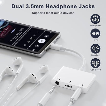 INVERSE NET Headphone Adapter for iPad, Headphone Splitter for 2 Headphones - Image 4