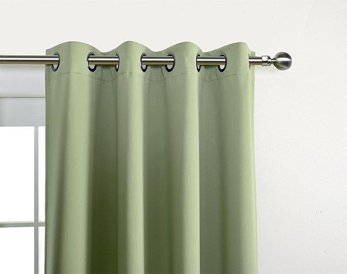 MIUCO Room Darkening Soild Grommets Blackout Curtains Panels - Image 6