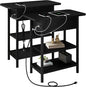 LIDYUK End Table with Charging Station, Nightstands Set of 2 by LIDYUK