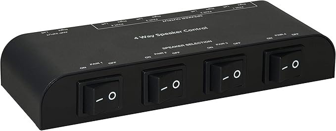 Xtrempro 61050 2 to 4 Way Speaker Switch, 1 in 2 Out to 1 in 4 Out Way Pair - Image 2