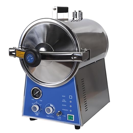 24L Automatic Portable Electric Heating Lab Autoclave Steam Sterilizer by VIBURISH