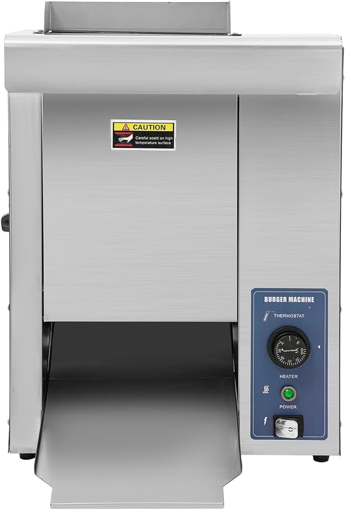Commercial Burger Bun Toaster, 2000W Commercial Hamburger Bread Baking Machine - Image 6
