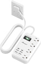 Alitayee 6 USB Surge Protector Power Strip- Travel Power Strip by Alitayee
