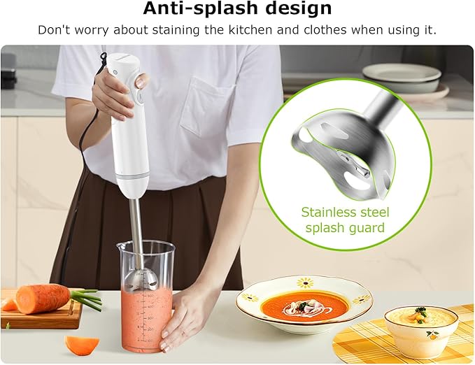 Bonsenkitchen Hand Blender, Immersion Blender - Image 5