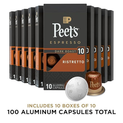 Peet's Coffee, Dark Roast Espresso Capsules, Compatible - Image 2