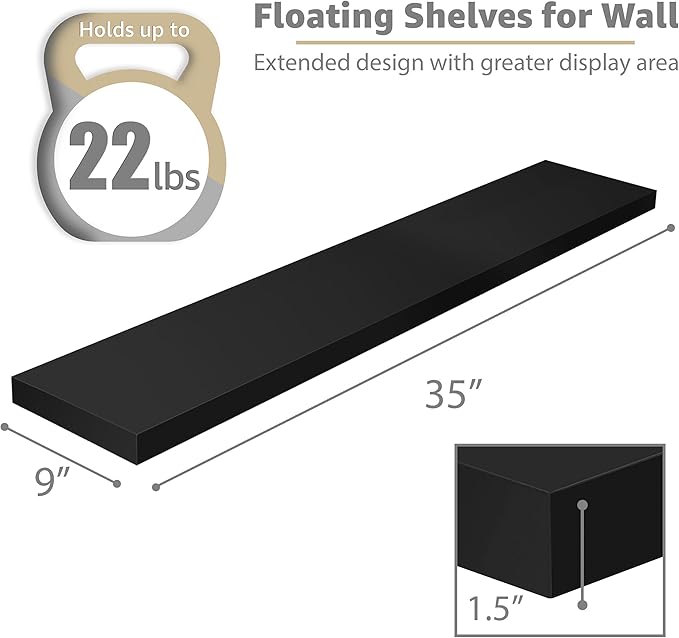 Sorbus Floating Shelves for Wall - Image 3
