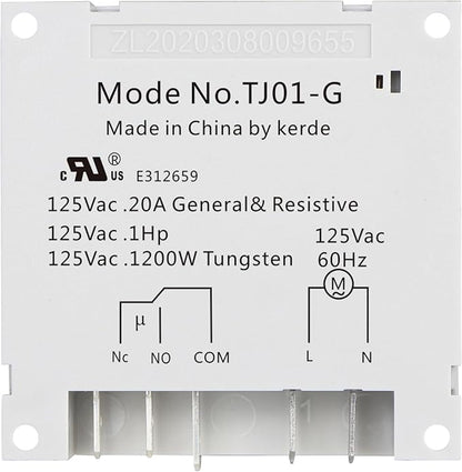 KERDE TJ01-G 24-Hour Merchnicl Timer 120V, DIY 15 Minutes on/Off Switch - Image 3