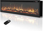 EUHOMY 73 Inch Electric Fireplace Recessed Wall Mounted Freestanding by EUHOMY