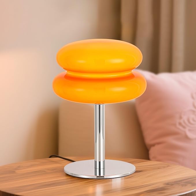 Vintage Mushroom Lamp, Dimmable Bedside Table Lamp by Adebime