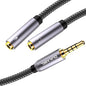 DUKABEL Long Headsets Splitter Adapter 3-Pole TRS Micprhone & Audio Female to by DuKabel