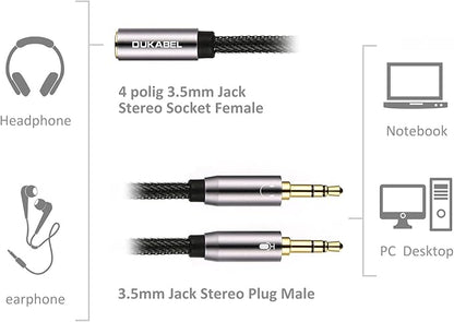 DUKABEL Gold-Plated & Strong Braided Y Splitter Audio Cable - Image 7