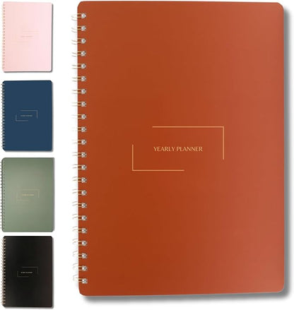 | Ultimate Yearly, Monthly Planner | 8.25" x 11.75" | To Do List Notebook by MerelyHome