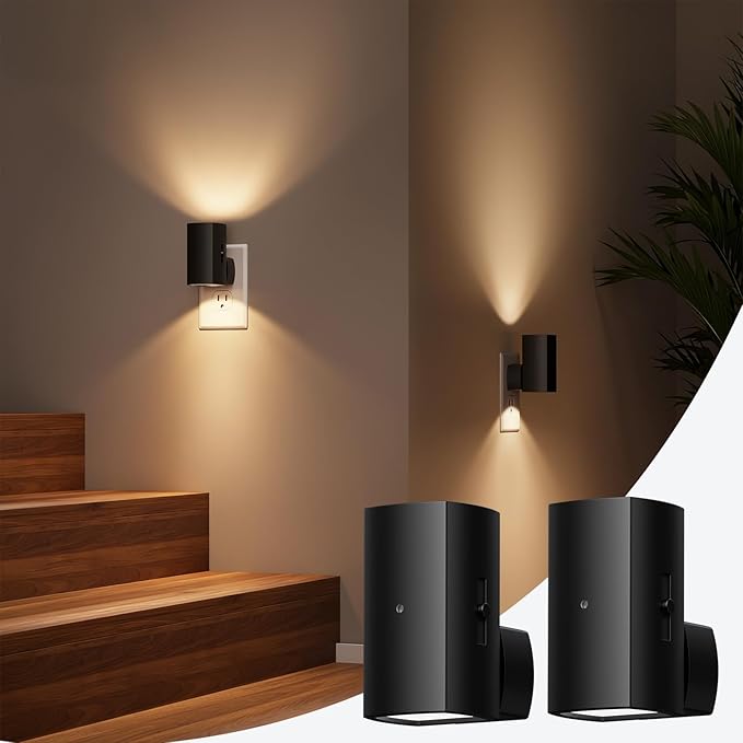Brightown 2 Pack Night Lights Plug Into Wall, Modern Night Light - Image 9