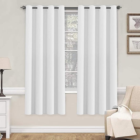 H.VERSAILTEX White Curtains 72 inches Long by HVERSAILTEX