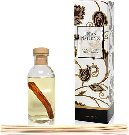 Urban Naturals Cinnamon Vanilla Oil Reed Diffuser Set | Warm, Fresh Baked - Image 2