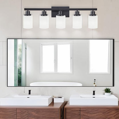 DIKAIDA Bathroom Vanity Light, 5-Light Vanity Lighting Fixture Over Mirror - Image 6