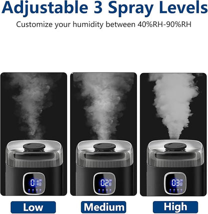 KZF Large Humidifier for Bedroom, 9L/2.5Gallon Ultrasonic Cool Mist Humidifier - Image 2