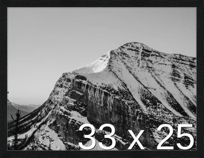 Frame It Easy 33 x 25 Black Grain Wood Frame by FrameItEasy