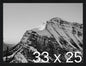Frame It Easy 33 x 25 Black Grain Wood Frame by FrameItEasy