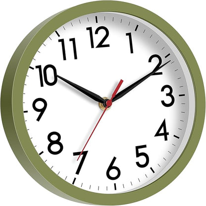 AKCISOT Wall Clock 8 Inch Silent Non-Ticking Modern Clocks Battery Operated - Image 8