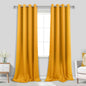 KOUFALL 108 Inch Curtains Blackout, Grommet Boho Black Out Curtains by KOUFALL
