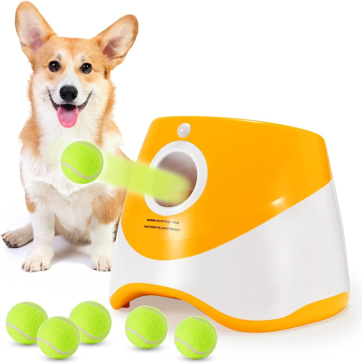 soco automatic ball launcher for dogs, 6 2-inch, main product view