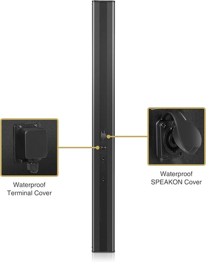 Sound Town Weatherproof Compact Aluminum Line Array Column Speaker - Image 4