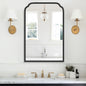20X30 Inch Black Metal Framed Bathroom Mirror by FerytangeHome