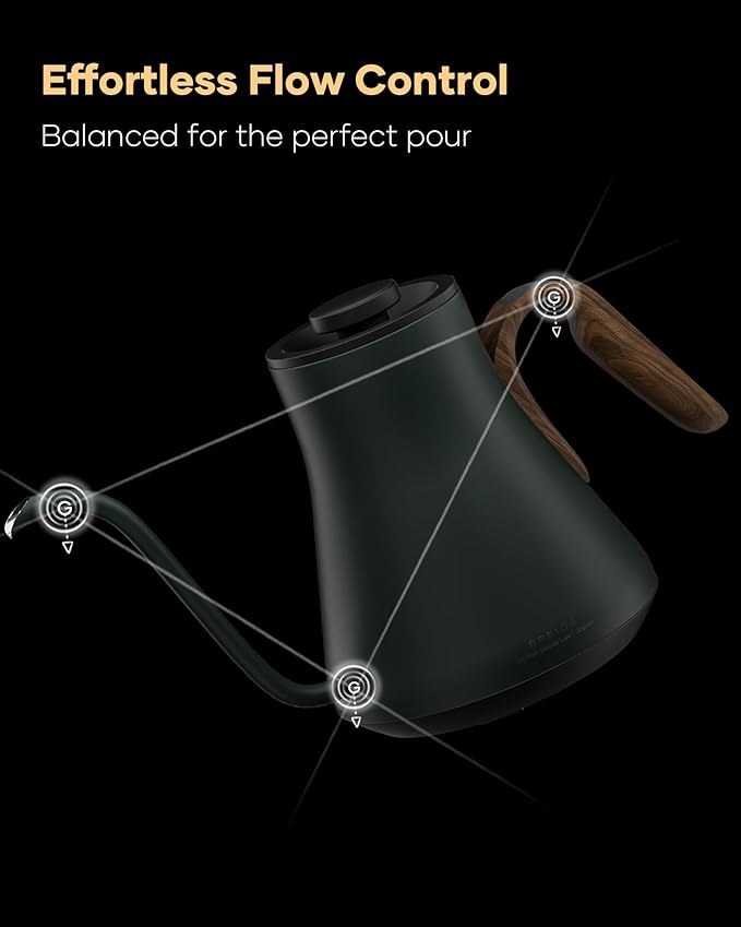 Cocinare FLOW B9 Gooseneck Electric Kettle, Precise Temperature Control - Image 5