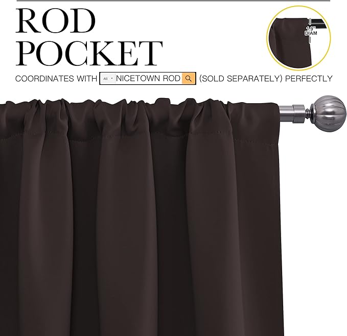 NICETOWN 84 Bedroom Curtains and Drapes - Image 3