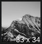 Frame It Easy 33 x 34 Black Grain Wood Frame by FrameItEasy