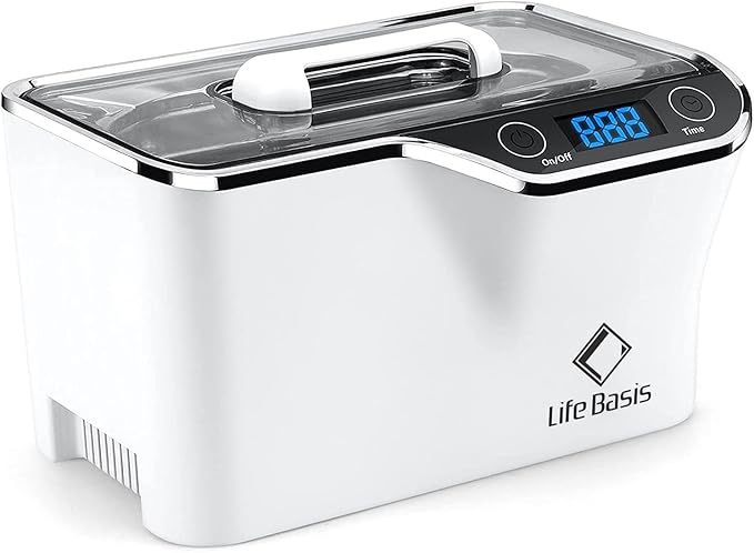 LifeBasis Ultrasonic Jewelry Cleaner, Professional 45kHz Ultrasonic Cleaner by LifeBasis