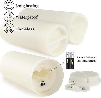 Set of 96 Waterproof Outdoor Flameless Candles, LED Candles - Image 6
